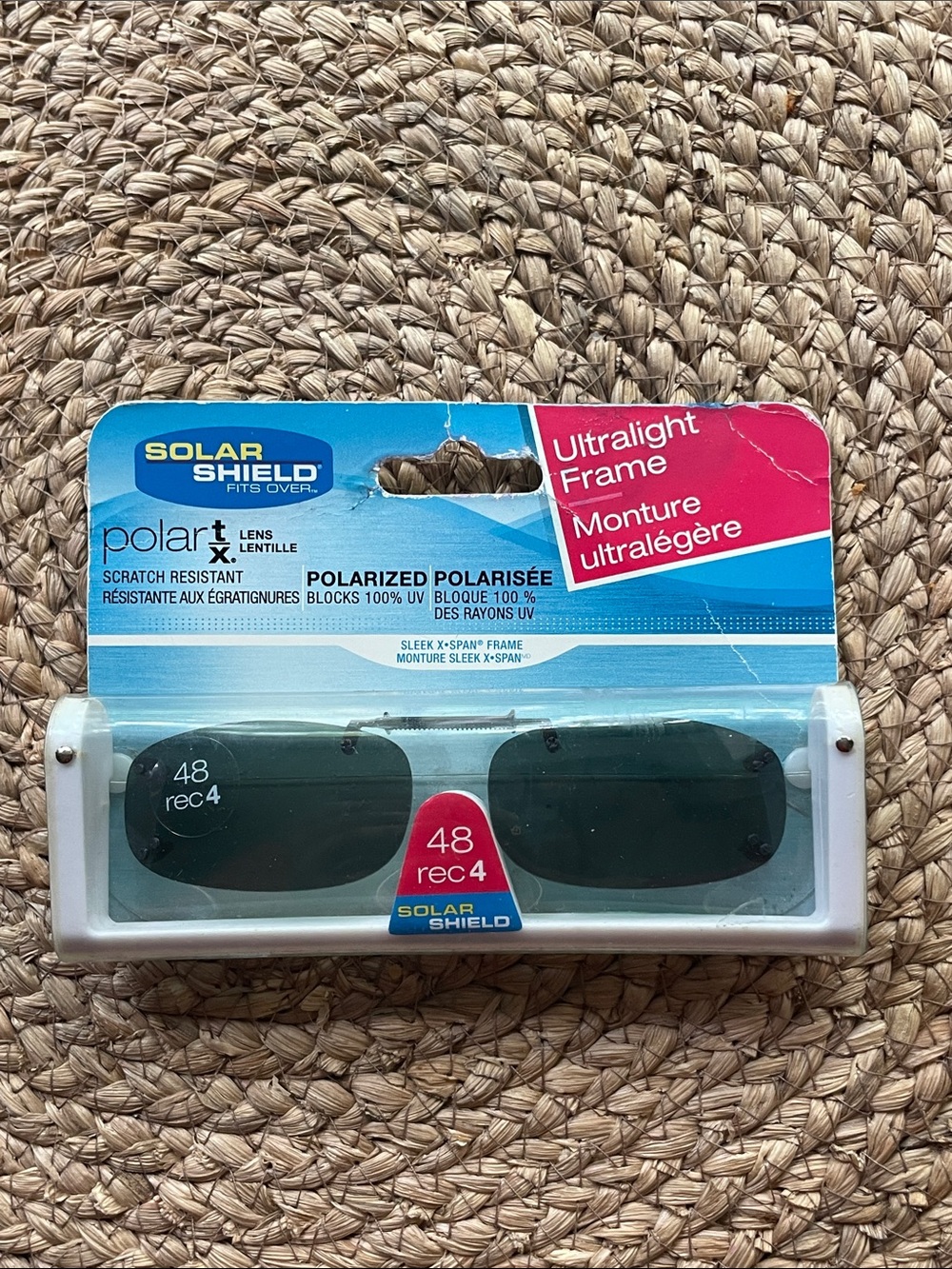 Solar Shield Polarized Sleek XSpan Frame Clip on Lenses